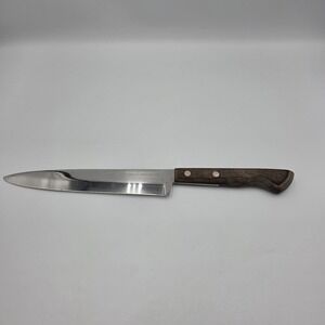 Vintage EKCO Flint Stainless Vanadium USA Cutlery 8" Blade Chef's Knife